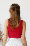mode, lorelei ribbed crop tank
