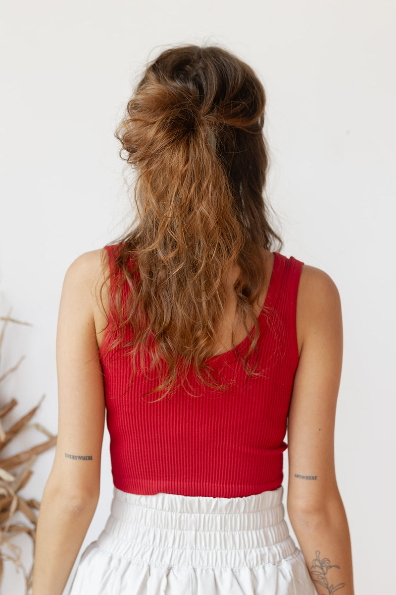 mode, lorelei ribbed crop tank