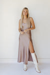 mode, soiree satin maxi dress