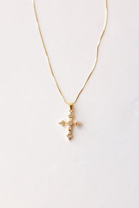 mode, saint cross necklace