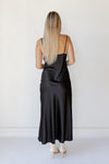 mode, soiree satin maxi dress