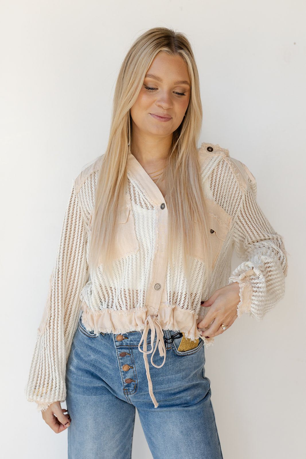 mode, caroline hoodie top