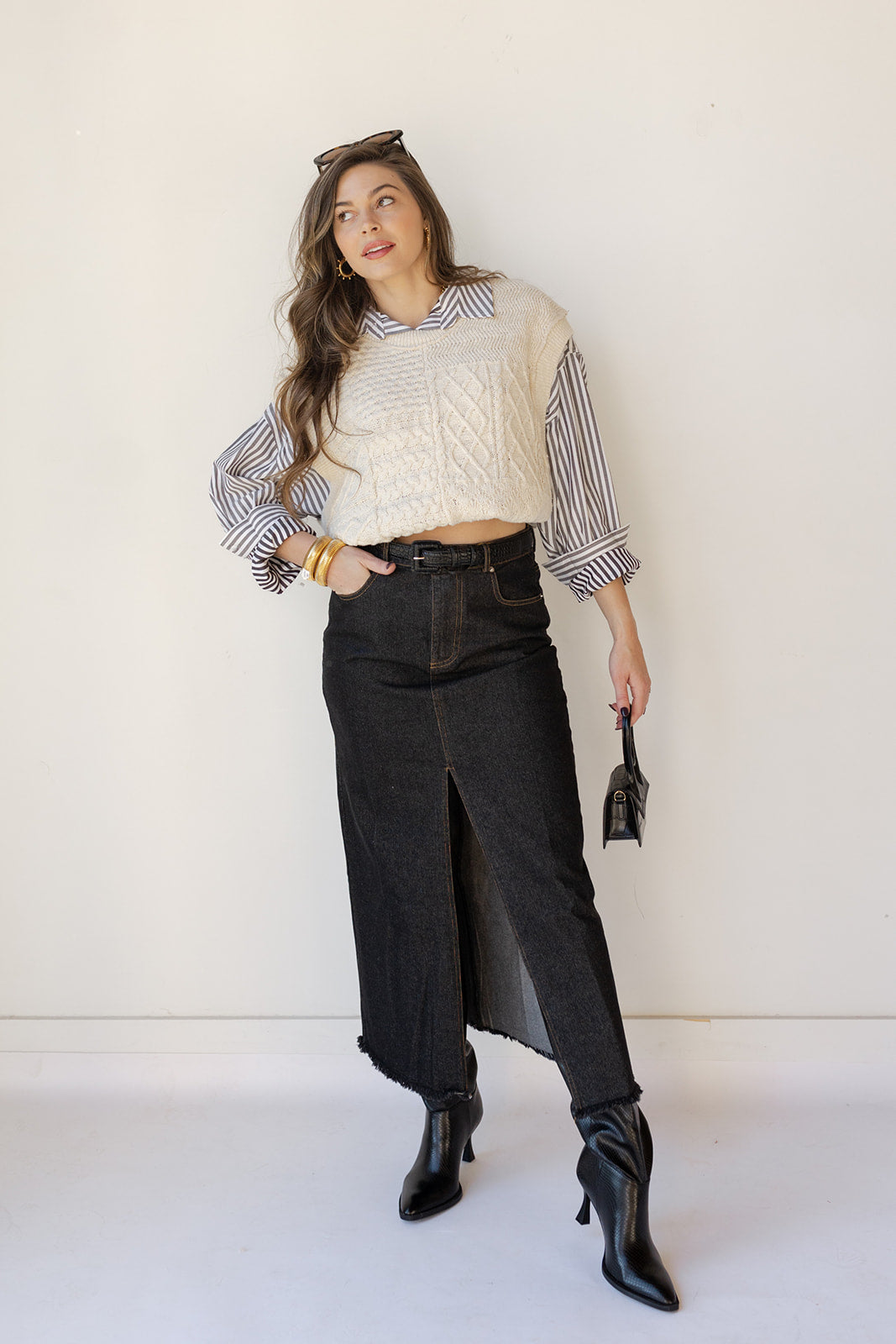 mode, faye oversized vest