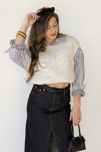 mode, faye oversized vest