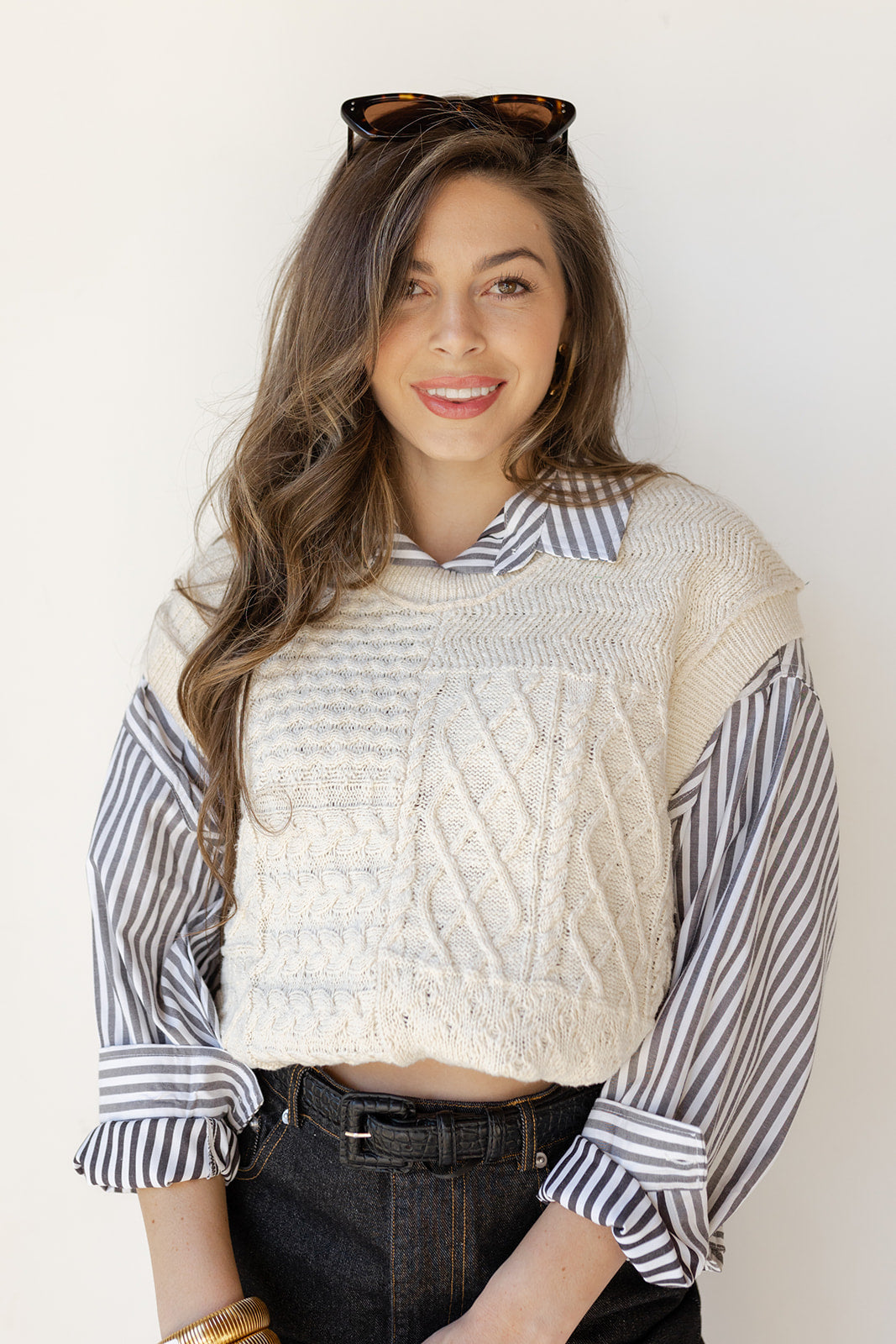 mode, faye oversized vest