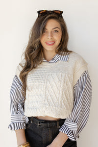 mode, faye oversized vest