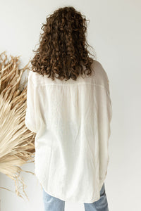 mode, see through button down shirt