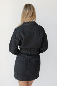 mode, naya washed utility dress