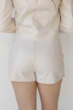 mode, liv leather & stud skort