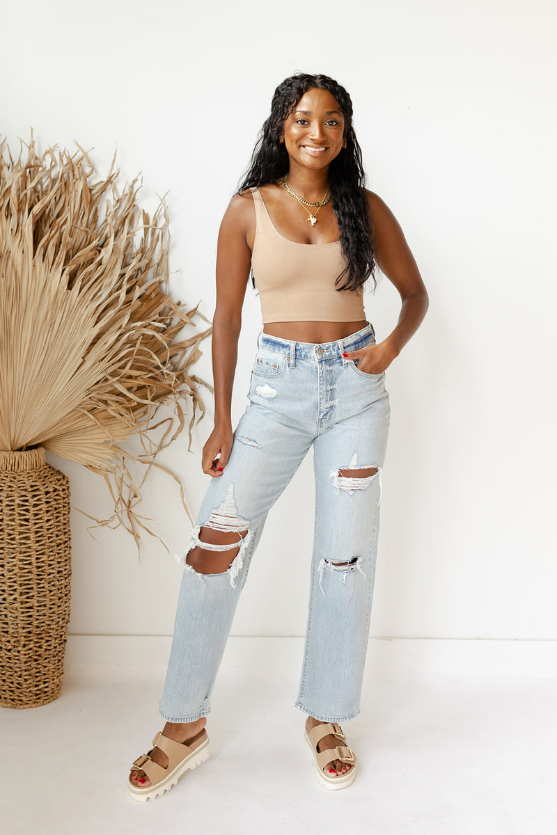 mode, jessica crop tank