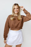 mode, treasure crop sweatshirt