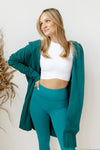 mode, longline hoodie cardigan