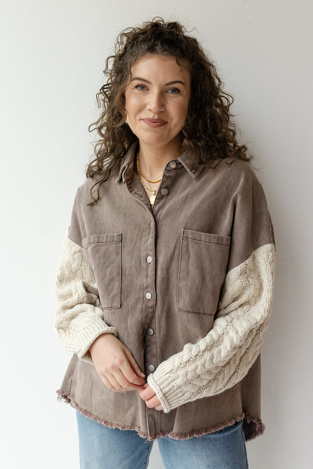 mode, demi denim jacket