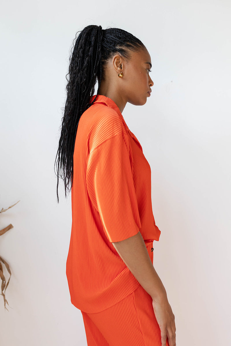 mode, vivianne pleated top