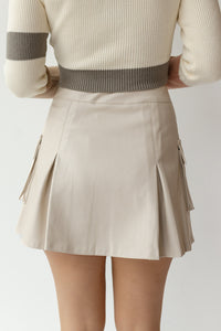 mode, lena leather skirt