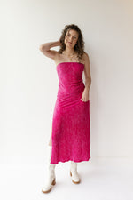 mode, violeta velvet tube maxi dress