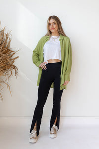 mode, venice leggins with front slits