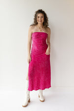 mode, violeta velvet tube maxi dress