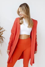mode, longline hoodie cardigan