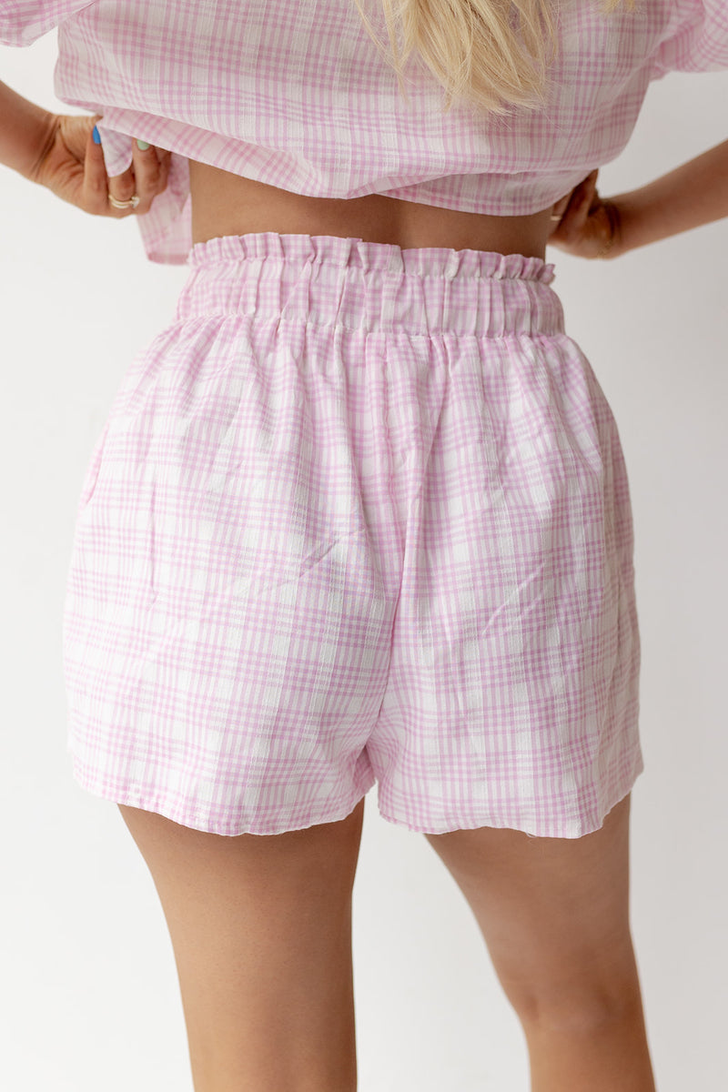 mode, kaylee plaid shorts