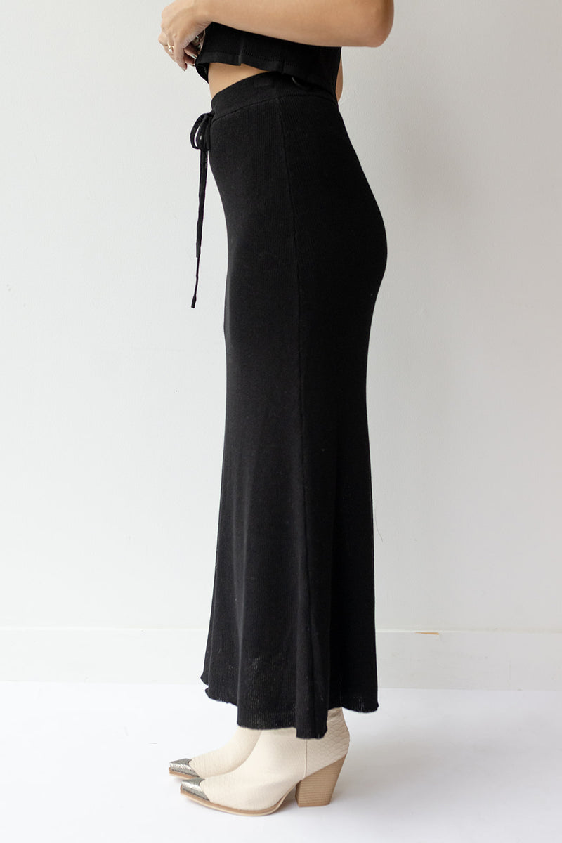 mode, arlette knitted maxi skirt