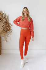 mode, treasure crop sweatshirt