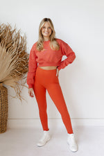 mode, treasure crop sweatshirt