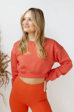 mode, treasure crop sweatshirt
