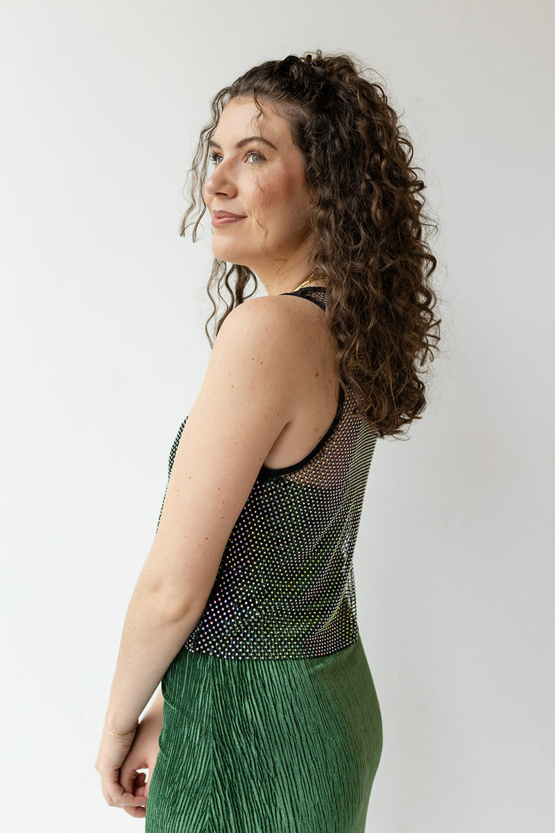 mode, i see you sequin tank