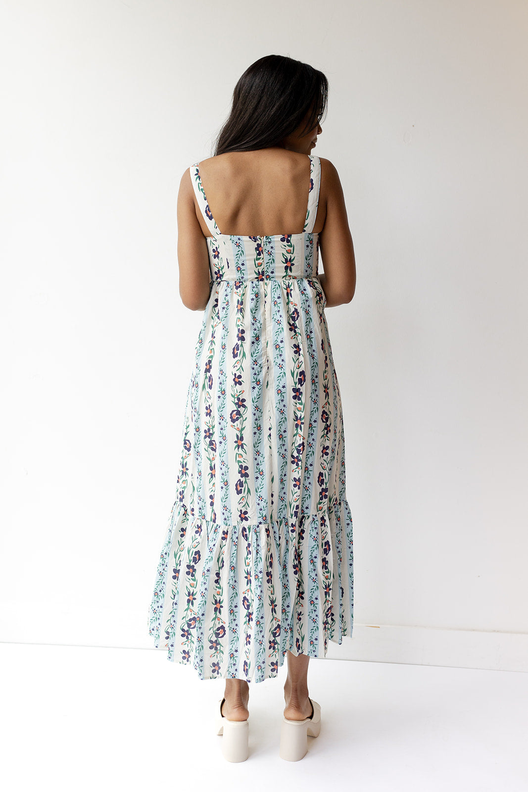 mode, tyler tiered floral maxi dress