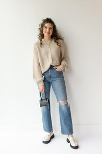 mode, callie ribbed knit sweater