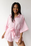 mode, maryam button down romper