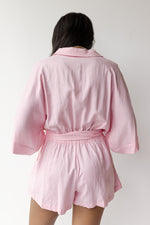 mode, maryam button down romper