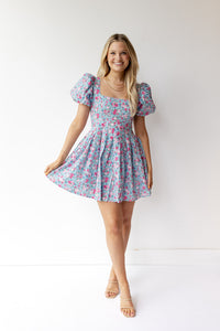 mode, in the clouds mini dress