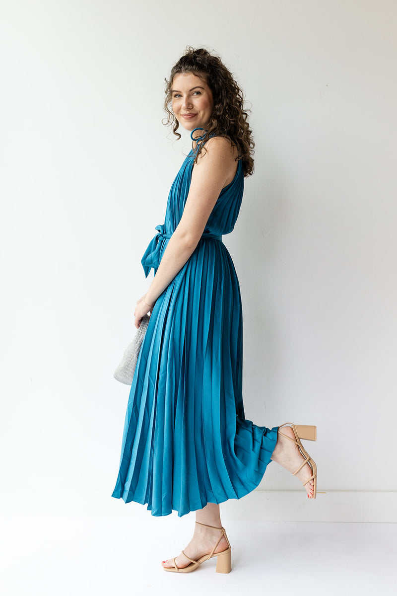 mode, sasha satin midi dress