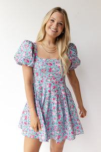 mode, in the clouds mini dress
