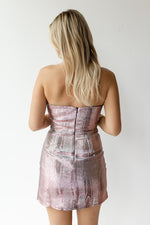 mode, josie metallic dress