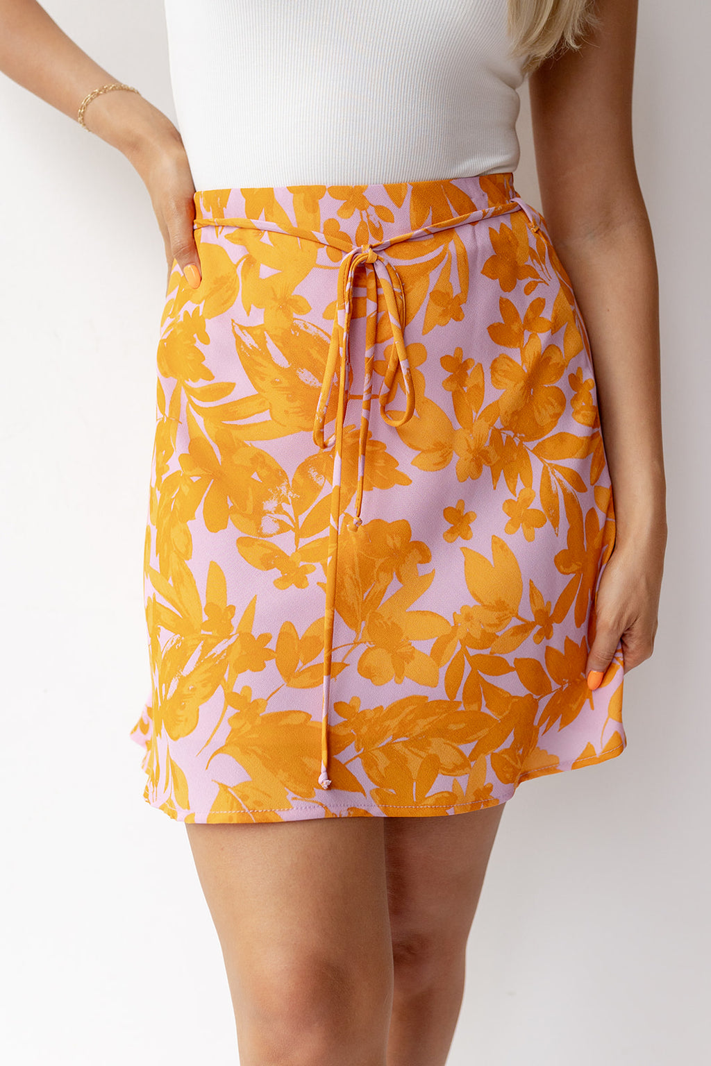 mode, natalia floral skirt