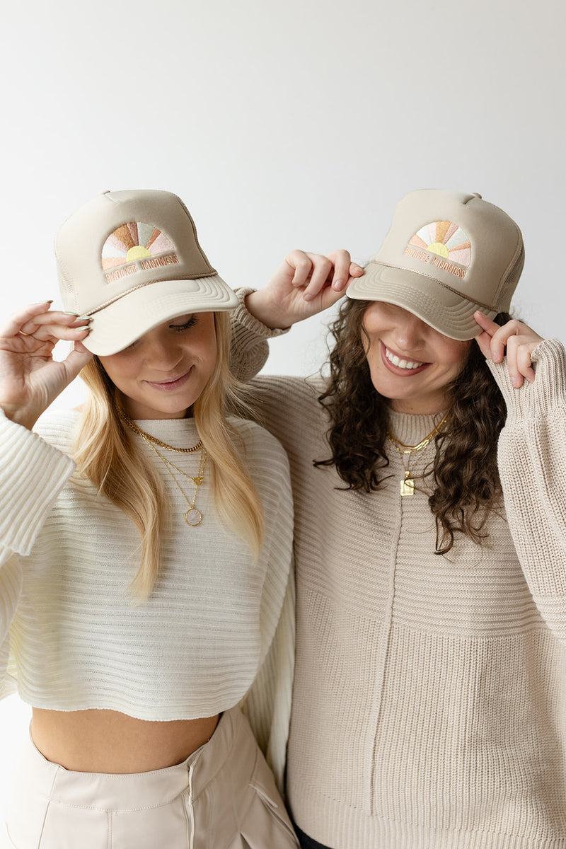 mode, radiate kindness hat