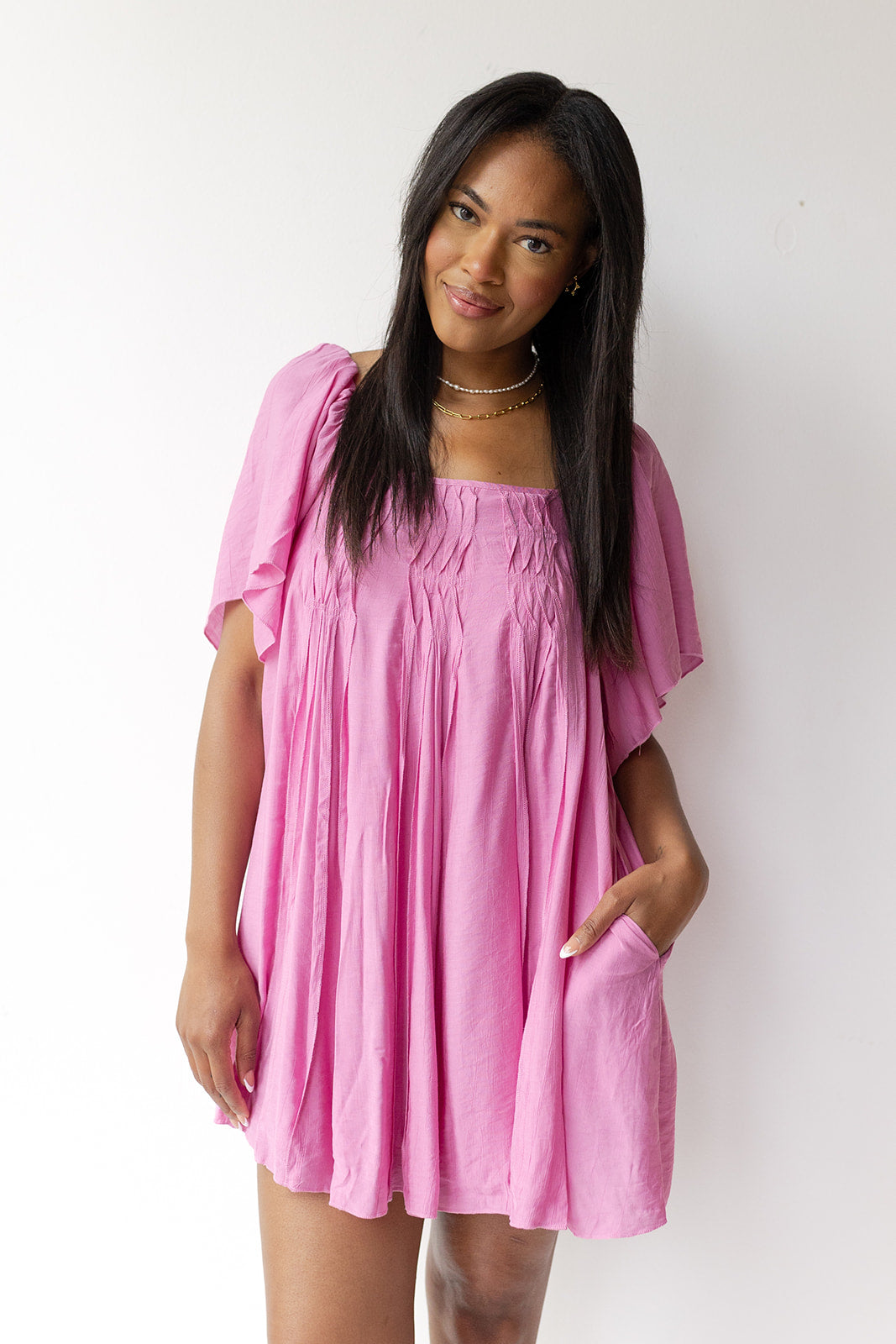 mode, addison babydoll dress