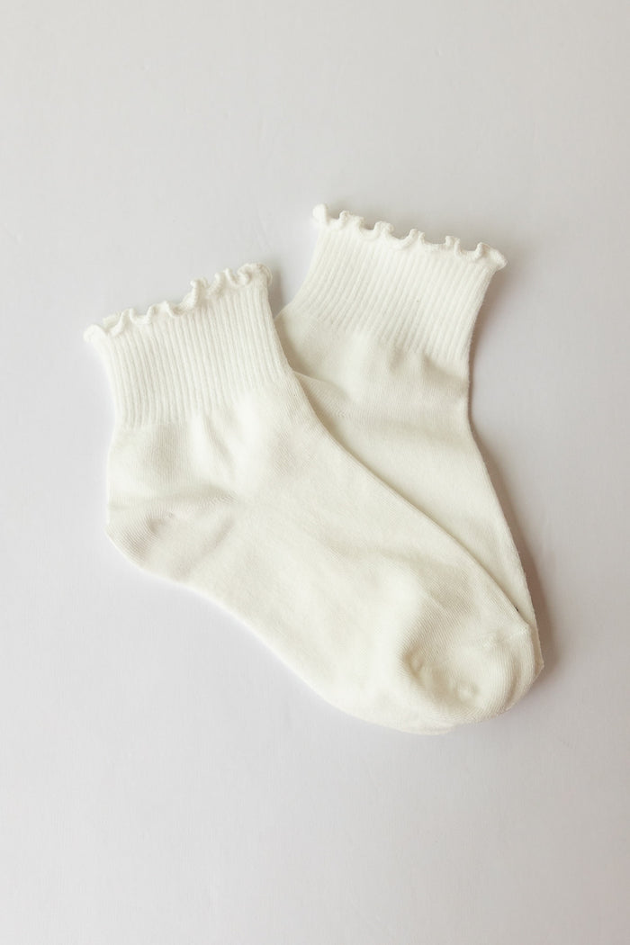 ruffle trim socks