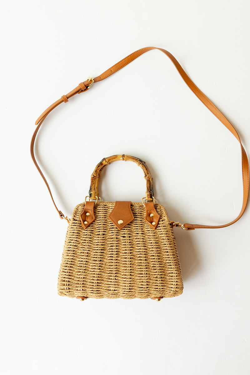 sol wicker handbag