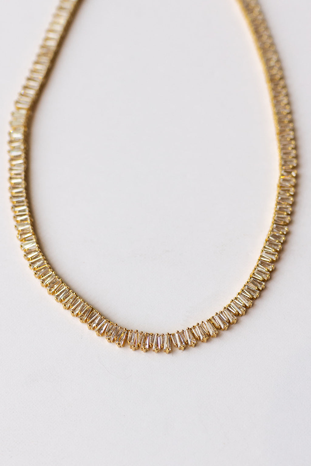 mode, reign tennis necklace