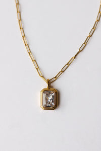 mode, gemma necklace, crystal