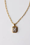 mode, gemma necklace, crystal