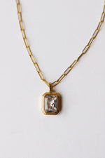mode, gemma necklace, crystal