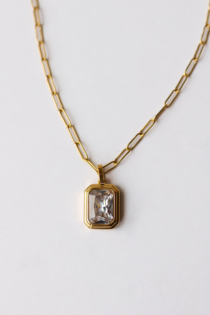 mode, gemma necklace, crystal