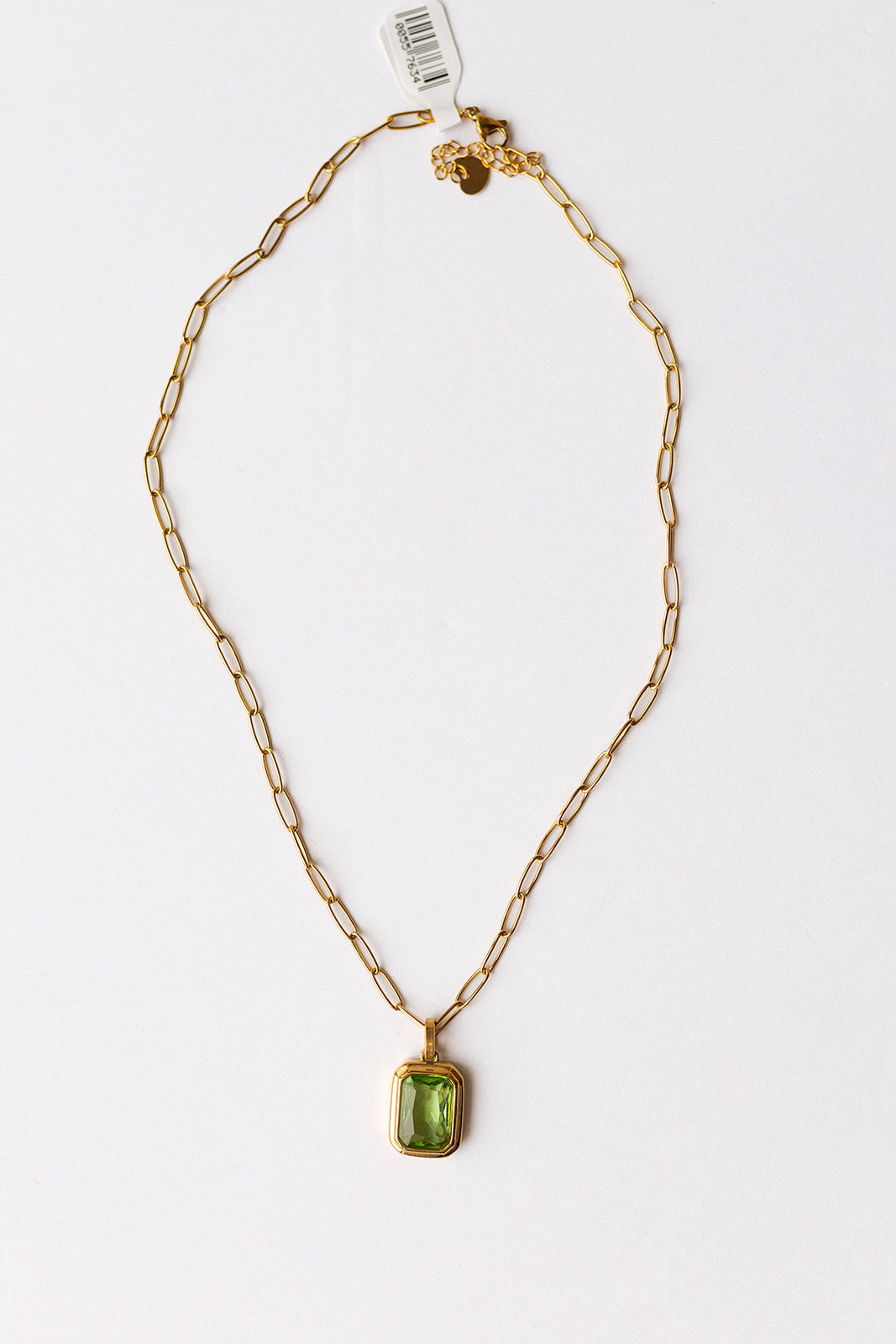 mode, gemma necklace, green