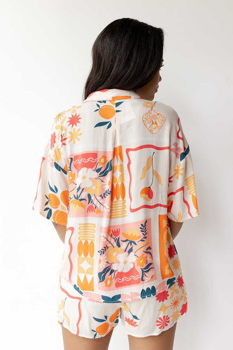 mode, molly printed top