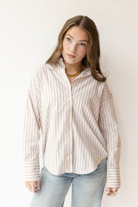 danny striped button up